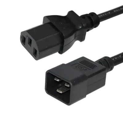 1M Pdu 14Awg Replacement Computer Power Dual C13 to C20 Extension Cable 0.75Mm