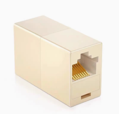 Outdoor waterproof network cable connector Gigabit network straight through connector RJ45 adapter for outdoor monitoring