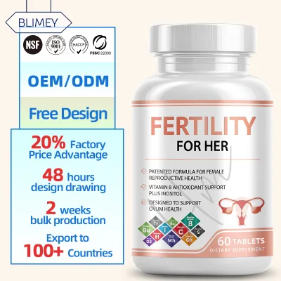 Fertility Tablets Supplement Hormone Balance Ovulation Myo D-Chiro Inositol Ovarian Support for Women Not for Children