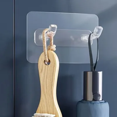 Household Seamless Hook Kitchen and Bathroom Door Non Perforated Self-adhesive Hook Wall Sticker