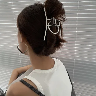 Metal Shark Hair Clip Simple Temperament Hair Claw Girl Exquisite Headdress Hair Claw