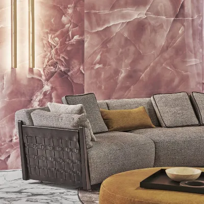 Foshan Furniture High Quality 4m Couches Light Luxury Modern Italian Villa Sofa Luxury Office Sofas