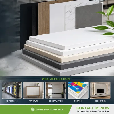High Density PVC Foam Board Waterproof Plastic Sheet for Furniture Cabinet Interior Decoration Factory OEM