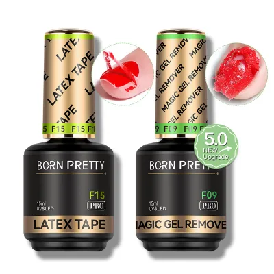 BORN PRETTY PRO Gentle Formula Magic Remover Gel Liquid OEM Private Label No Hurt Nail Polish Remover with Liquid Latex