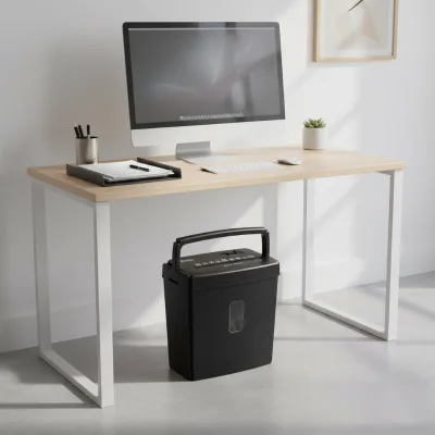 EU US Market Cross Cut <10 Sheets Optional Handle CD/Card Slot Electric Custom Plug OEM ODM Dowell DWS-815 Desktop Shredder