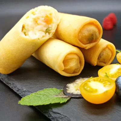 Factory Direct 1oz Frozen Spring Rolls Bulk Supply IQF Crispy Asian Snack Low MOQ Wholesale OEM