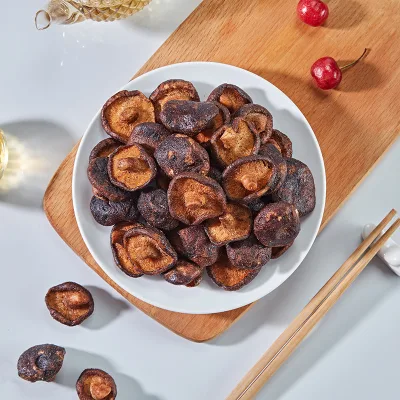 VF Technology Healthy Snacks Shiitake Mushroom Crisps Crispy Mushroom Chips No Additives High Fiber Vegan Vegetable Snacks