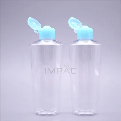 Unique shape cosmetic face wash facial cleanser bottle with flip cap