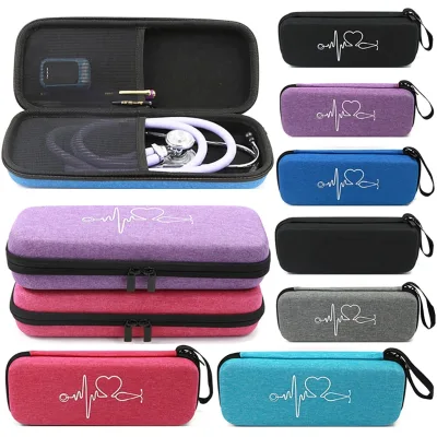 Custom EVA Hard Shell Portable Nurse Stethoscope Storage Case for Carry Littmann Medical Stethoscopes Organizer