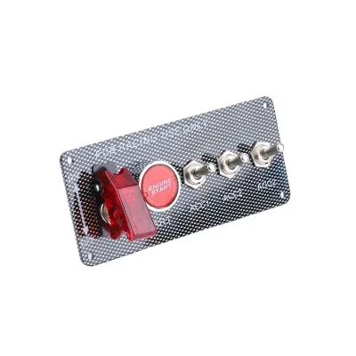 Engine Start Push Button 3 Toggle Racing Panel Car Ignition Switch 12V