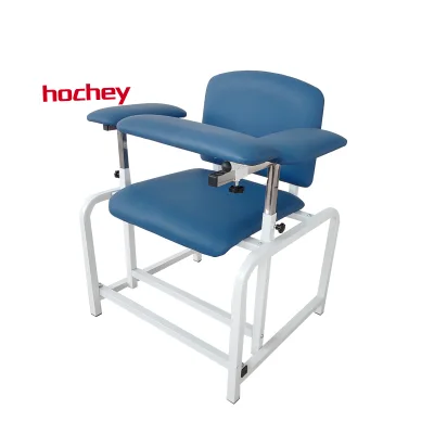 Manual Portable Hospital Instruments Blood Sample Donation Chair Phlebotomy Chair Blood Draw Chair