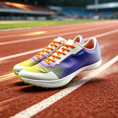 Fashion Gradient Racing Running Shoes Light Weight Breathable Athletic Sneakers Professional Competition Training Shoes