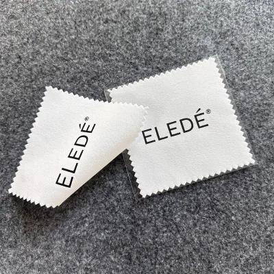 Custom Print Silver Gold Jewelry Polishing Microfiber Suede Cleaning Cloth Silver Cloth With Logo