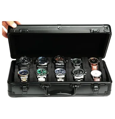 Aluminium Watch Case,Deluxe Aluminium Watch Display and Storage Organizer