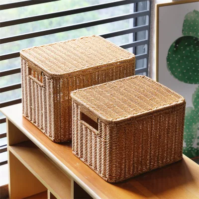 Kids Wicker Seagrass Rattan Basket Woven Half for Wall Wall-Mountain Storage Pattern With Bag Shape Hand Knitted Bread