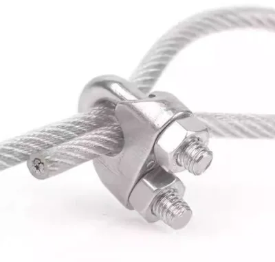 DIN741M3-M64 Stainless Steel Heavy Duty US Type Drop Forged Wire Rope Clamp HDG Cable Clamp with U Bolt Wire Rope Clip