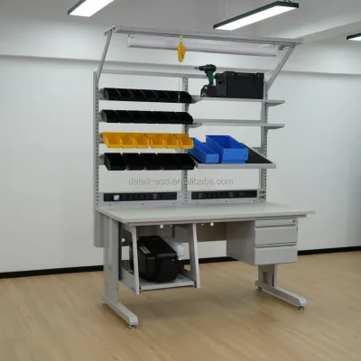 Anti StaticSystem Manual Adjustable Anti Static Workstation System ESD Bench Add on Storage Lighting Tool Rail Quick Production