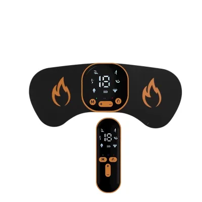 Customized Wireless Electric EMS Shiatsu Vibration Infrared Heat Mini Massage Wireless Remote Control 6 Massage Modes
