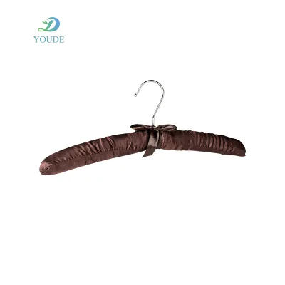 Hot Sale Adult Satin Thickened Clothes Hangers Soft Smooth Thickened Foam Silk Hangers