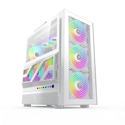Sea View Room MATX Game Computer Case 360 Water Cooling With Transparent Glass Side Desktop Host Chassis for Gaming Computers