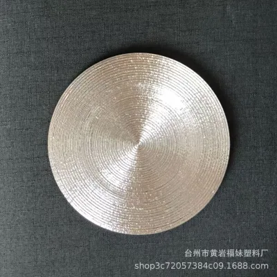 Premium Choice Luxury Eco-Friendly Gold Charger Plates for Wedding Sustainable Custom Pattern Birthday Parties Hotels Wedding