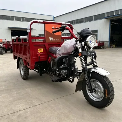 Fast Delivery High Performance Gasoline Cargo Tricycle 1.8 Tons for Building Material Logistics Transport