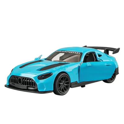 Diecast Toy 1:43 Scale Vehicles Alloy Retro Door Sports Car Different Color Simulated Retro Sports Diecast Model Car