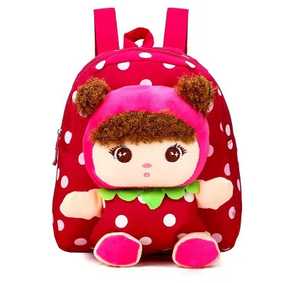 Linda New trendy plush toy cartoon backpack, children's doll backpack, cute Q-version three-dimensional doll backpack