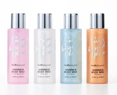 Health&Beyond Shimmer Body Mist Private Label Customized Glamorous Fragrance Shinny Perfect Radiant Glow