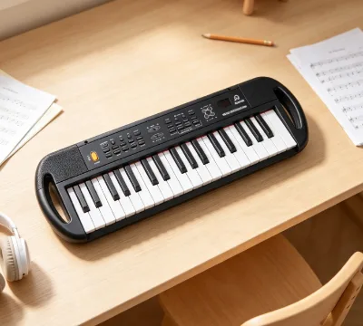 Complete 37-Key Electronic Music Keyboard Set 200 Instrument Sounds 200 Auto-Rhythms Sustain Pedal MP3 Player & Mic (MQ-879USB)