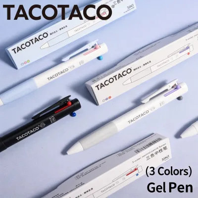3 in 1 Multicolor Gel Pen Minimalist Cute Multi Color Retractable Pen Student Journaling Multi Functional Back to School Idea