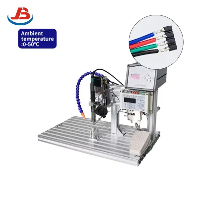 High Efficiency Desktop Semi Automatic Soldering Machine Wire Tinning Temperature Control Safety Features 110V/220V Compatible 1