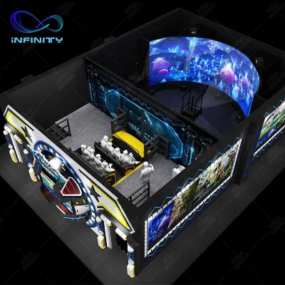 2023 New Arrival Amusement Arcade Jurassic World 3D Ride Naked-Eye 3D Led Display 3D Nake Eye 3D Flying Cinema