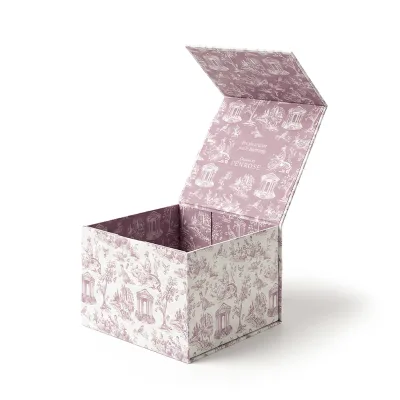 Wholesale Luxury Paper Foldable Gift Box Printing logo Collapsible Boxes Packaging with Ribbon