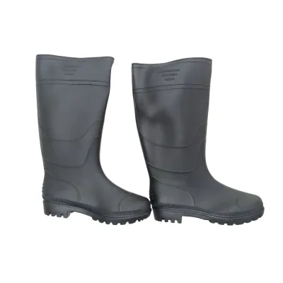 Whosale Unisex Accept Free Customized logo Waterproof High Heel Gumboots Pvc Rain Boots for Work