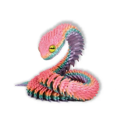 Articulated Dragon Egg 3D Printed Colorful PLA/Resin Movable Toy Fantasy Dinosaur Crystal Decoration Creative Easter Gift Kid