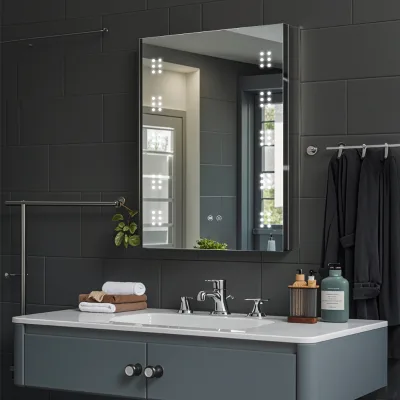 Dimmable Three - Color Temperature Soft - Close Hinges: Modern Bathroom Medicine Cabinet