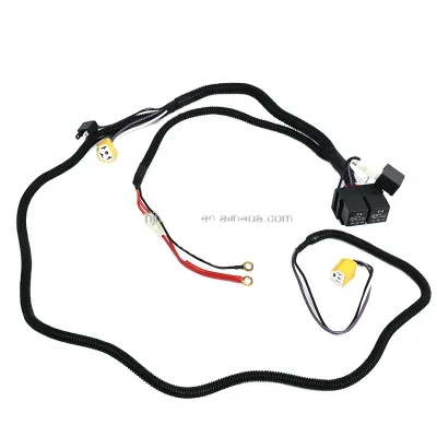 Automotive Headlight Harness Halogen Lamp H4 Lamp Enhancement Cable Socket Light Enhancer Brightener 12V