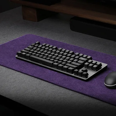 Eco-Friendly Minimalism Soft Touch Mouse Mat Comfortable Waterproof Leather for Alcantara in Stock