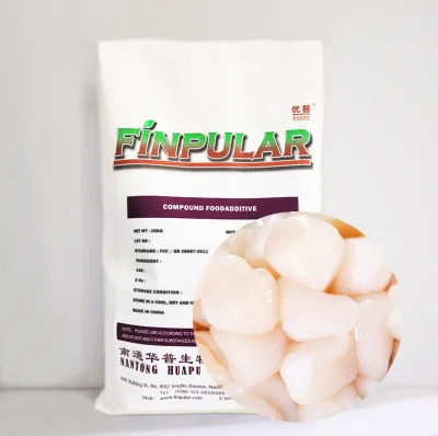 Food Grade Antistaling Agent for Frozen Seafood Bay Shell Pillar Powder Stabilizes Shape Retains Water Freshness Softens Taste