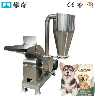 Electric 304 Stainless Steel Hammer Mill Grinder | Crush Grains Meat Scraps & Bones Uniformly for Premium Pet Food Pellets