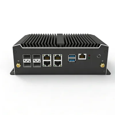 Low Power 10G SFP Slots C3958 C3758 C3558 Mini Firewall Appliance AST2500 4 Port I226 Ethernet Industrial Desktop PC