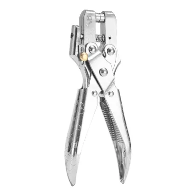 Multifunctional 165MM Chrome Plated Hole Punch Pliers Eyelet Pliers Metal Grommet Punch Tool
