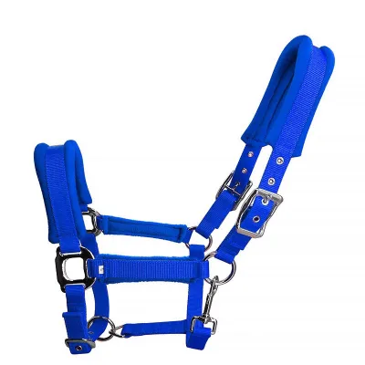 Nylon Webbing Horse Halter High Comfort High Quality Fleece Sponge Padded Horse Halter with Fleece Cushion