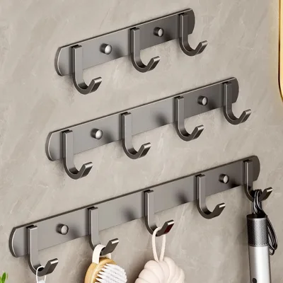 Novelty Metal Hooks with Strong Adhesive for Kitchen & Bathroom Walls Door Hangers & Clothes Hanging No Drilling Necessary
