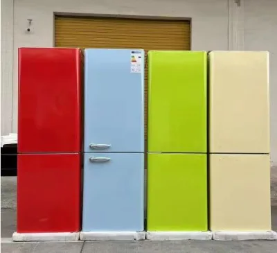 Z High Quality 212L Two-door Color Vintage Refrigerator for Home Commercial Freezing, Wholesale Available in Custom Colors
