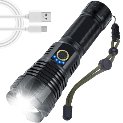 Chaoliu LED Portable Flashlights 400lm Super Bright USB-C Rechargeable Strong Light Torch Waterproof Magnetic Flashlights