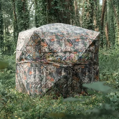 One man plastic tower deer see through pop up safari waterproof camping ground camouflage duck popup hunting blind for sale