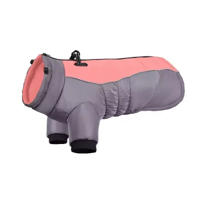 Autumn and Winter Outdoor Walking Dog Jacket Customized Color Personal Brand Logo Dog Cotton Jacket Coats with D Buckle