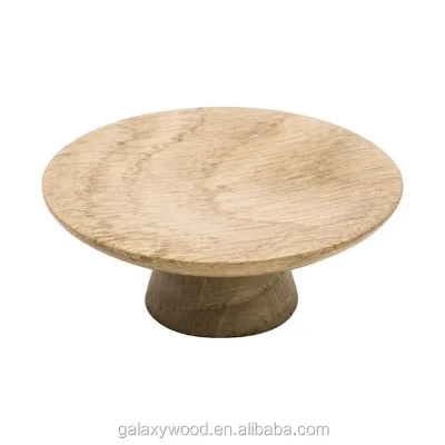 custom Round shape round Oak Wood Hook for wall coat plant